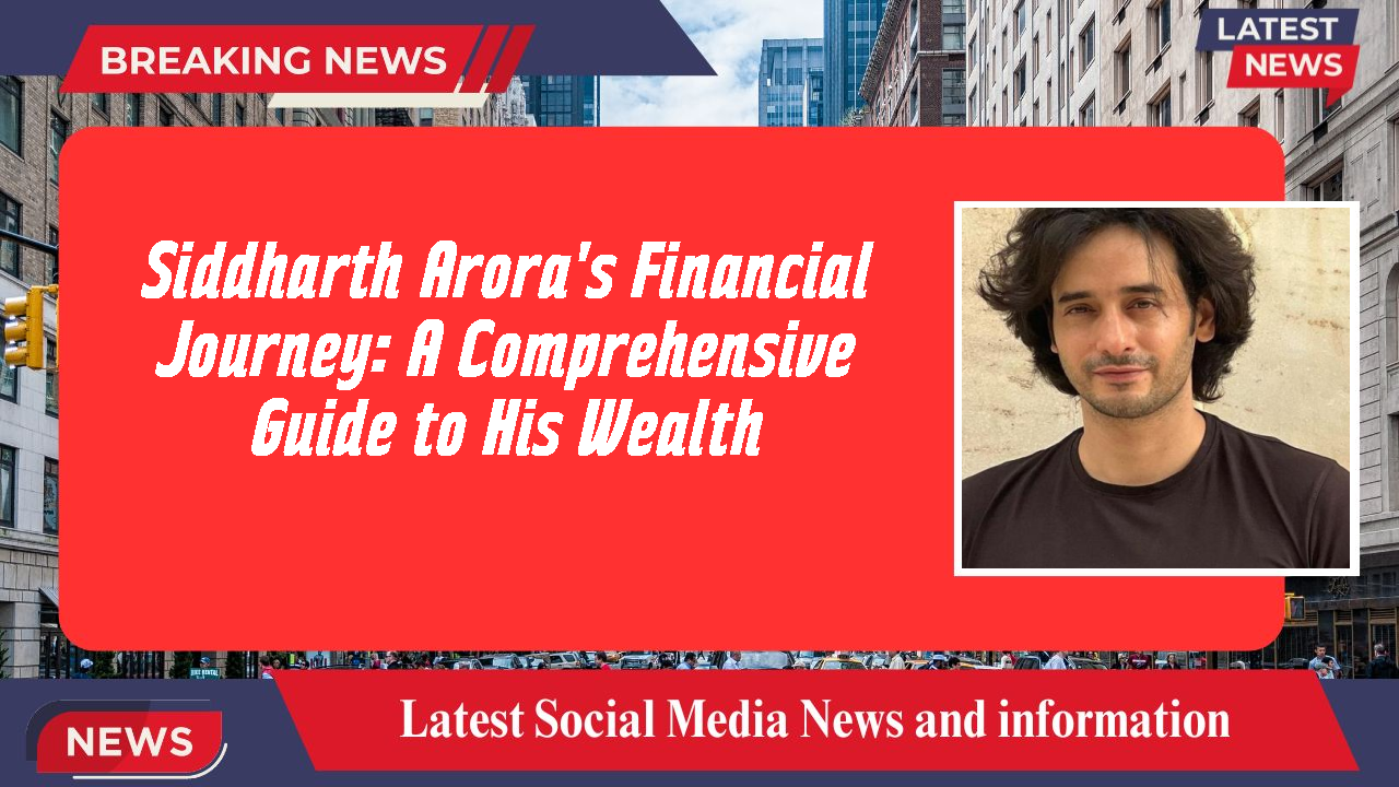 Siddharth Arora's Financial Journey: A Comprehensive Guide to His Wealth