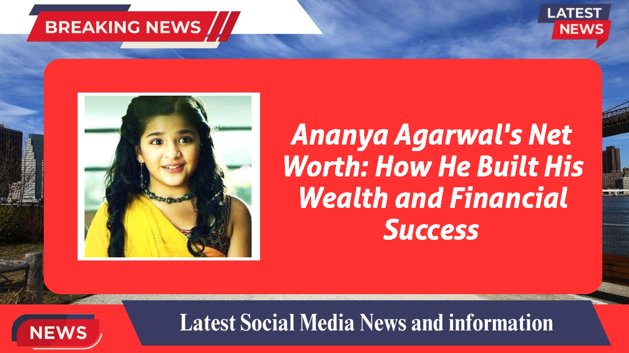 Ananya Agarwal's Net Worth: How He Built His Wealth and Financial Success