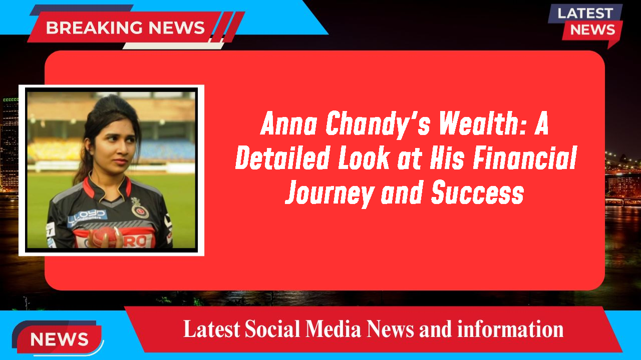 Anna Chandy's Wealth: A Detailed Look at His Financial Journey and Success
