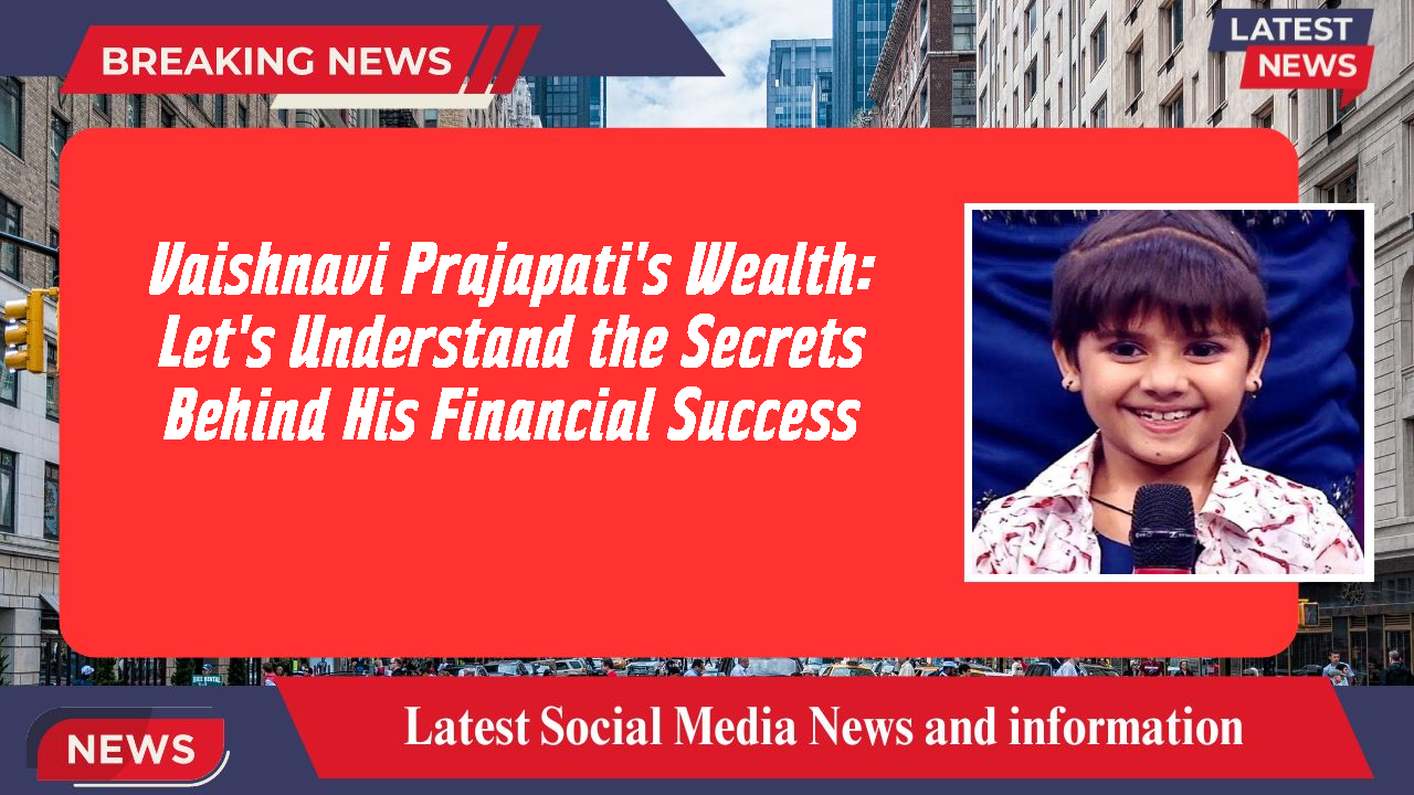 Vaishnavi Prajapati's Wealth: Let's Understand the Secrets Behind His Financial Success