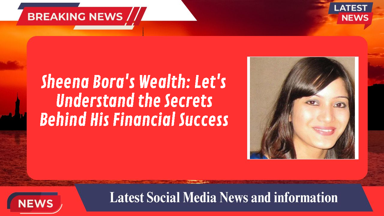 Sheena Bora's Wealth: Let's Understand the Secrets Behind His Financial Success