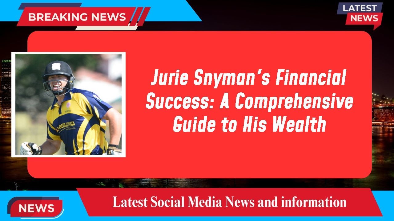 Jurie Snyman networth