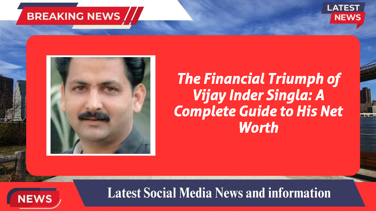 Vijay Inder Singla networth